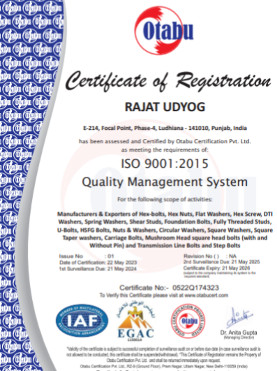 ISO Certificate